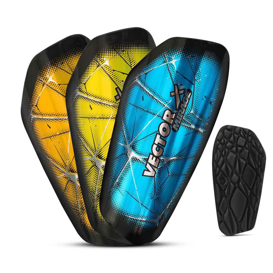 Vector X Mirage Shinguard Knee Length For Football Men, Boys | Multicolor (Small, Medium)