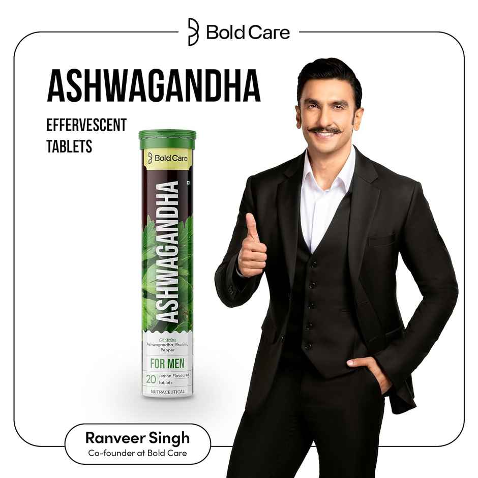 Bold Care Ashwagandha Effervescent Natural Testo Booster