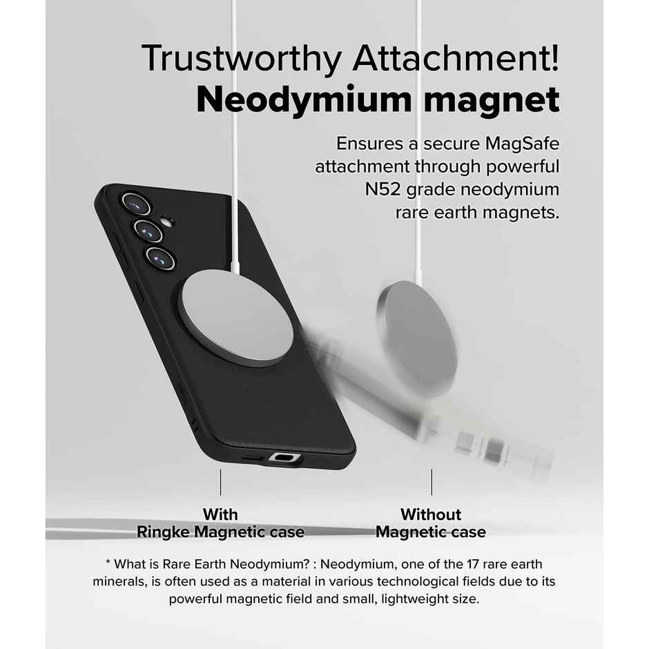 Ringke Samsung Galaxy S24 Fe Back Cover Case | Onyx Magnetic - Black