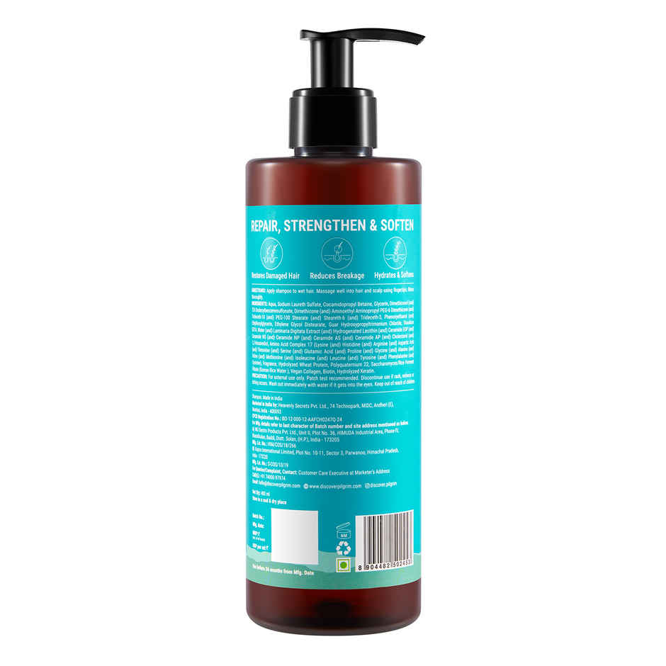 Pilgrim Korean Rice Water & Collagen Advanced Repair Shampoo for Damaged Hair