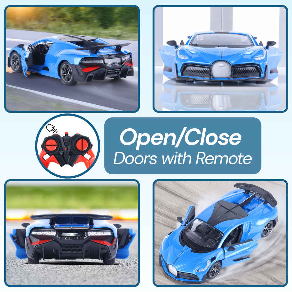 Frendo RC Door Opening Car | 1200mAh | 100+ft Range | Drift | Bug Blue