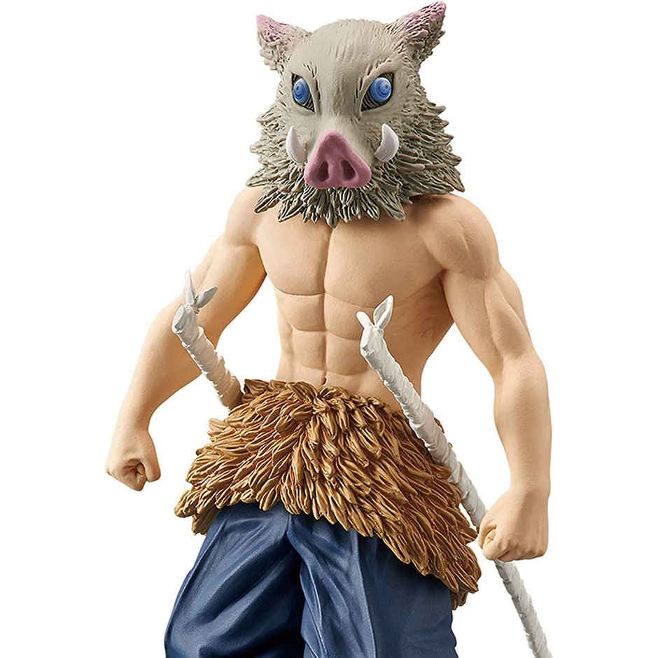 Awestuffs Inosuke Demon Slayer Action Figure Limited Edition for Car Dashboard