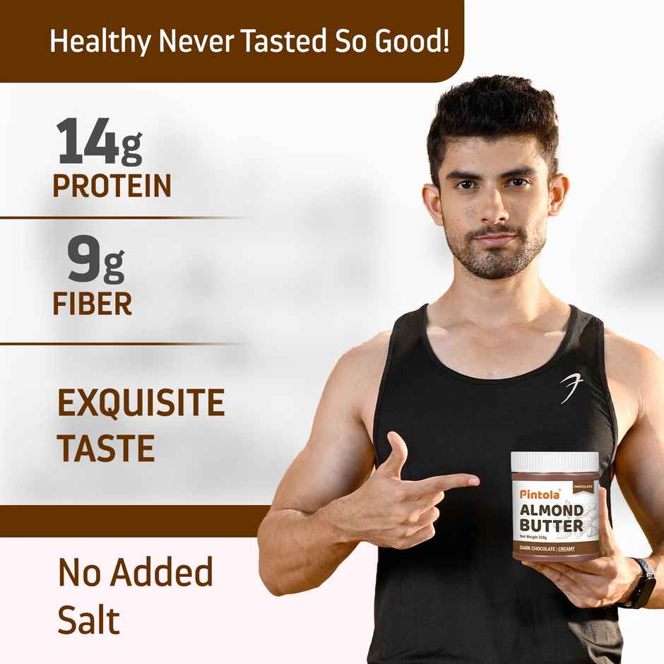 Pintola Almond Choco Spread Creamy High Protein & Fiber Gluten & Cholesterol Free