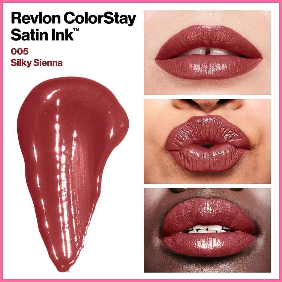 Revlon Colorstay Satin Ink Liquid Lip Color-Silky Sienna