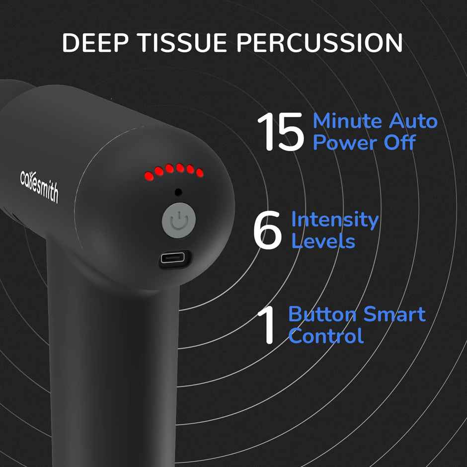 Caresmith Charge Boost Massage Gun True Percussion Massager Machine Pain Relief For Men And Women