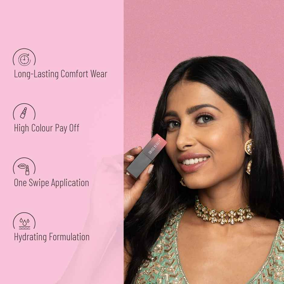 Swiss Beauty HD Matte Lipstick | 08 Peach Day