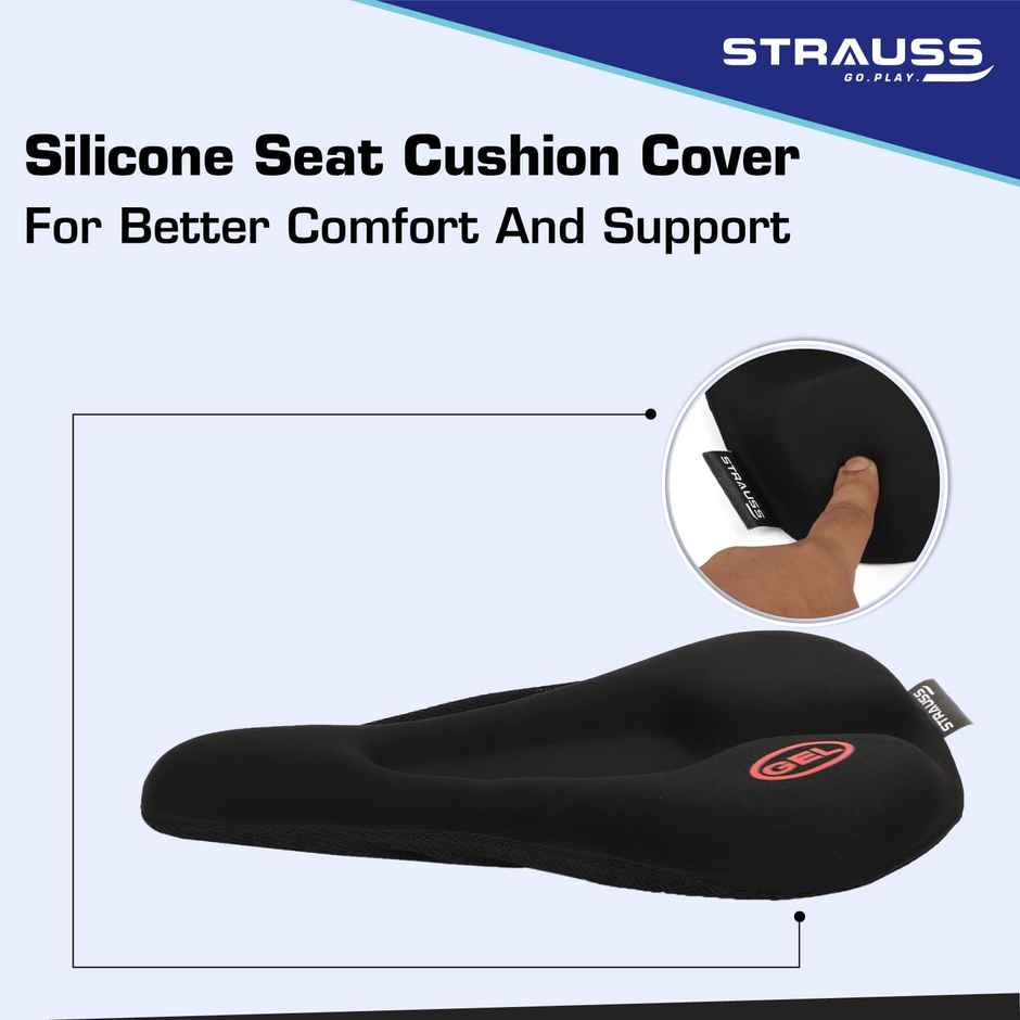 Strauss Bicycle Gel Seat Cover | Black