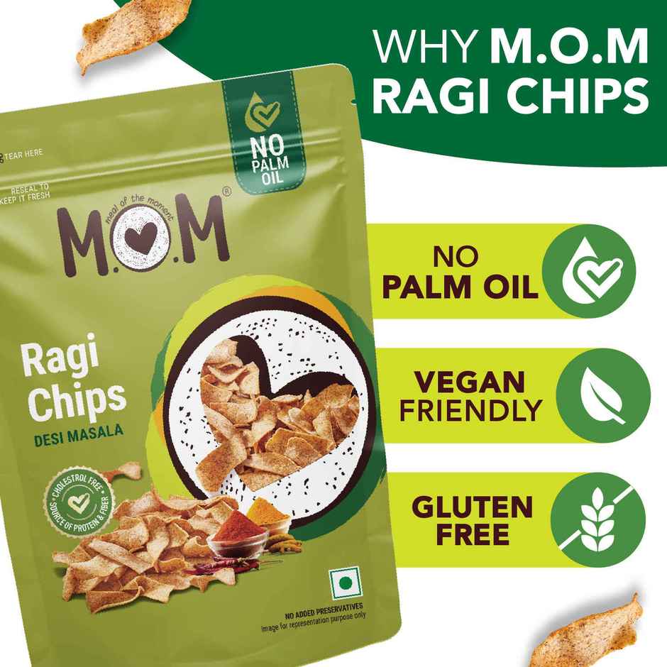 MOM Desi Masala Ragi Chips | Gluten Free | No Palm Oil