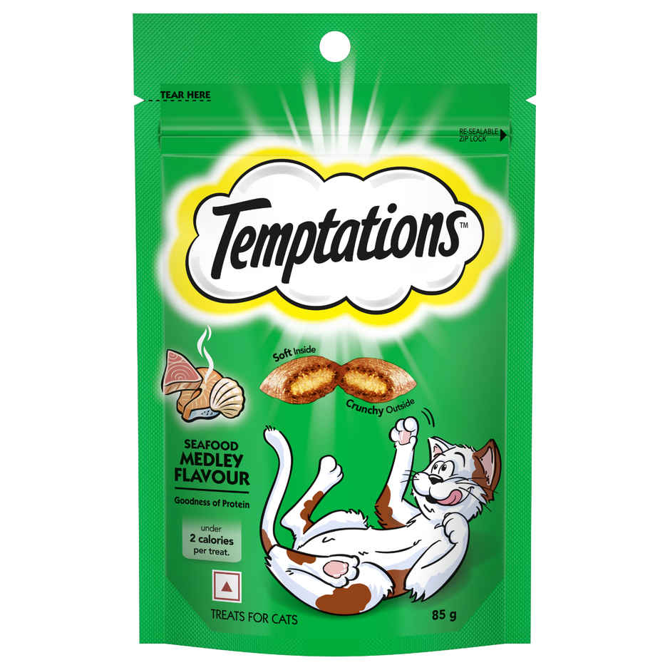 Temptations Adult Seafood Medley Flavour Cat Treats