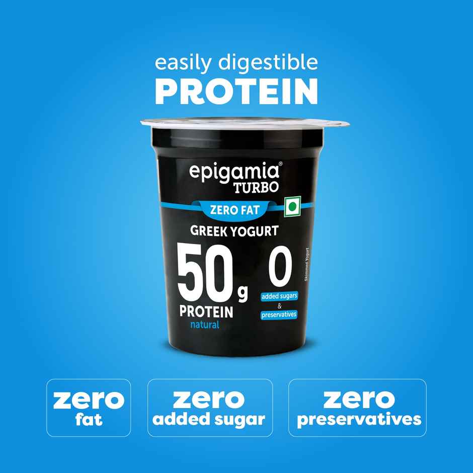 Epigamia 50 G Protein Turbo Yogurt, Natural