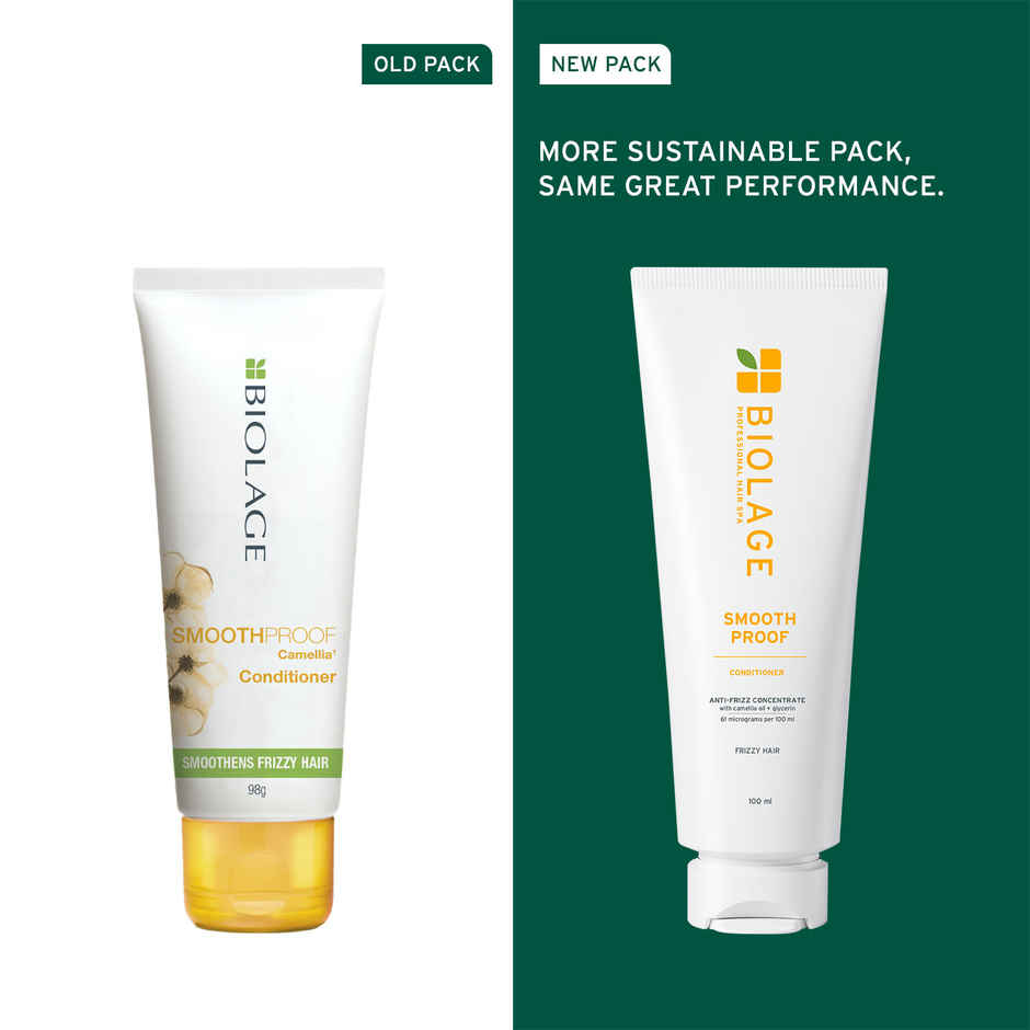 Biolage Smoothproof Anti-Frizz Conditioner with Camellia oil for 72HR Frizz Control