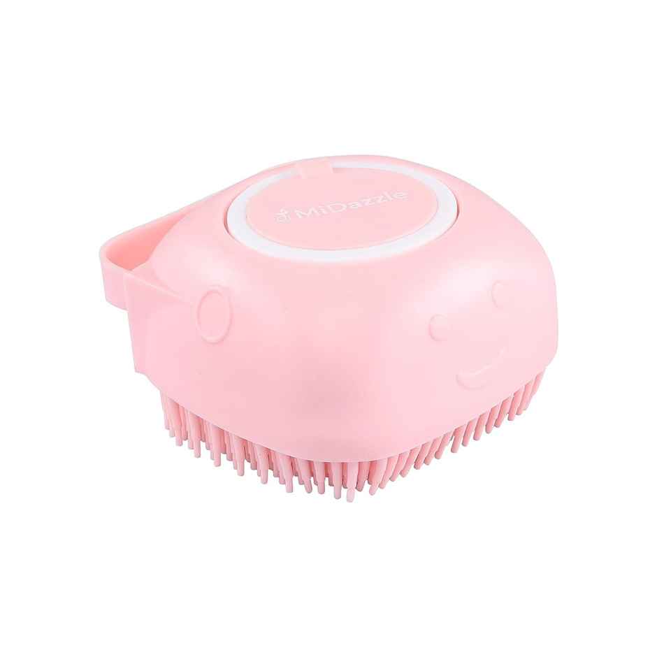 Midazzle Silicone Massage Bath Scrubber with Soap Dispenser | Assorted | MISB6202