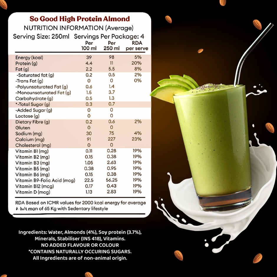 So Good High Protein Almond Plant Based Beverage