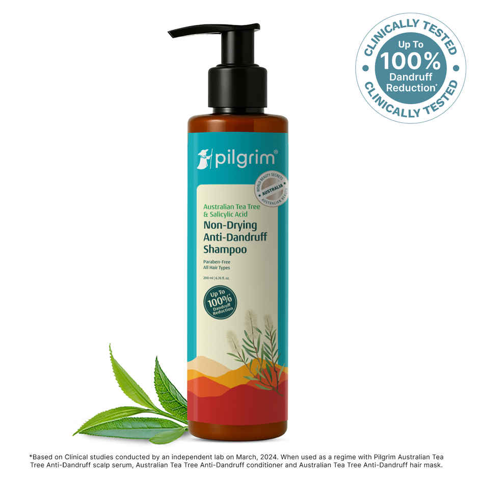 Pilgrim Australian Tea Tree & Salicylic Acid Anti-Dandruff Shampoo for Itchy Scalp