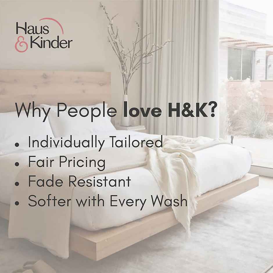 Haus & Kinder Garden of Joy Double Size Bedsheet - 100% Cotton | 250 x 225 cm