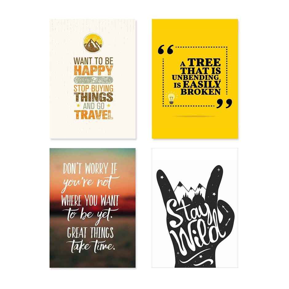 Paper Plane Design Wall Posters For Office Decor | Set of 10 | Size | 12 Inch x 18 Inch | D66