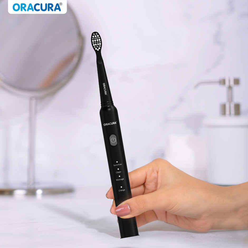 Oracura SB200 Sonic Lite Rechargeable Electric Toothbrush Black