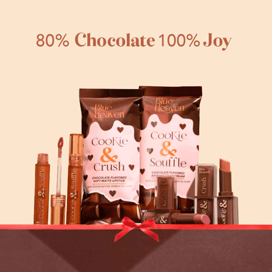 Blue Heaven Cookie & Crush Chocolate Flavored Soft Matte Lipstick | Dusty Rose Kiss