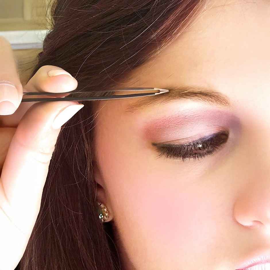 Slant Tip Tweezer, Assorted Design, 1 Pc