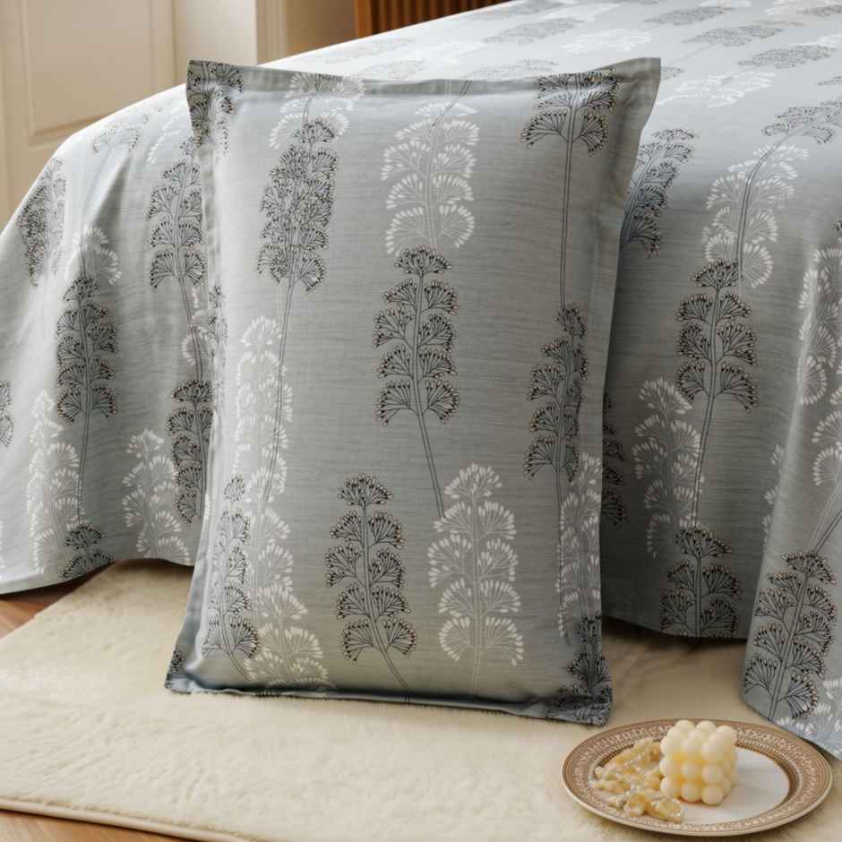 Status Crown Superfine Microfiber Single Bedsheet | Serene Floral | 150 x 220 cm