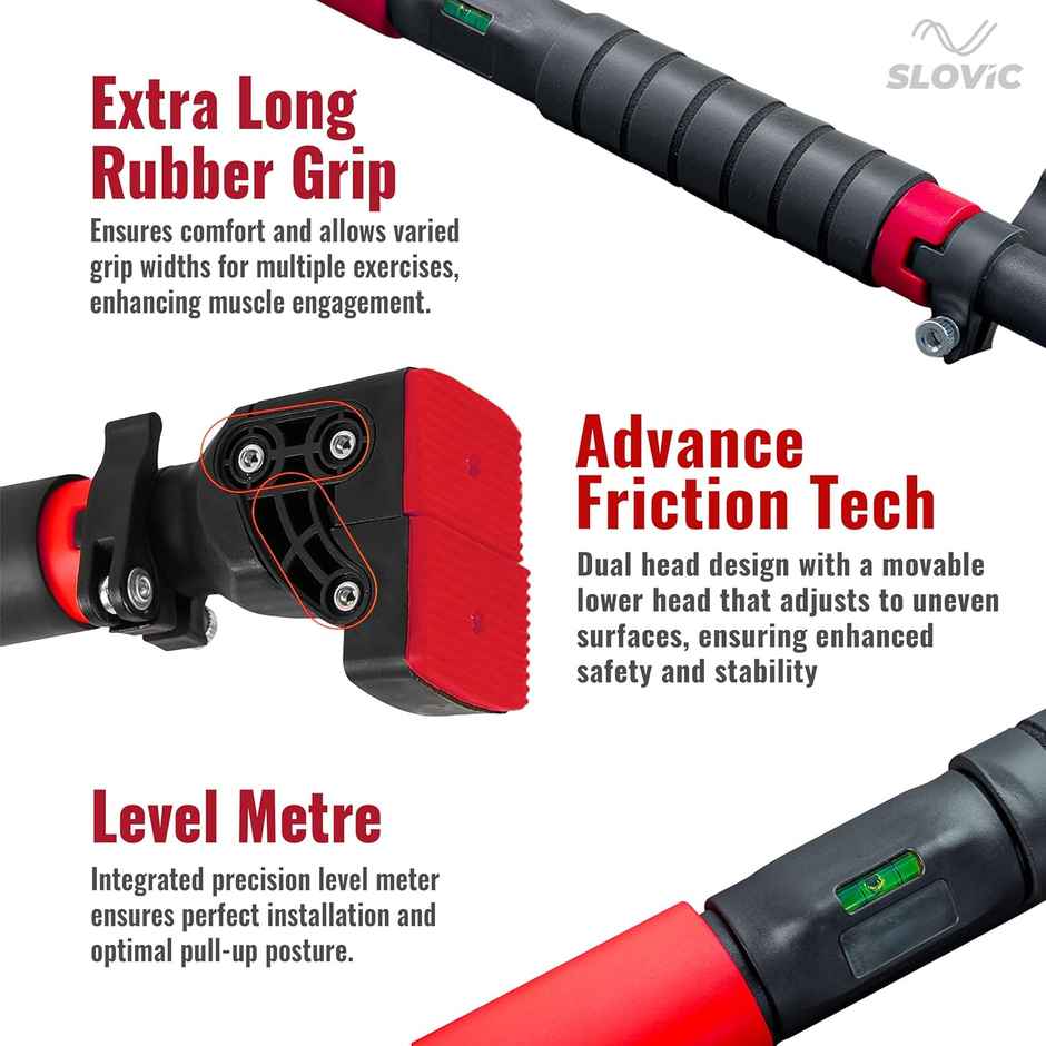 Slovic Doorway Expandable Pull Up Bar for Home Workout & Upper Body Strength