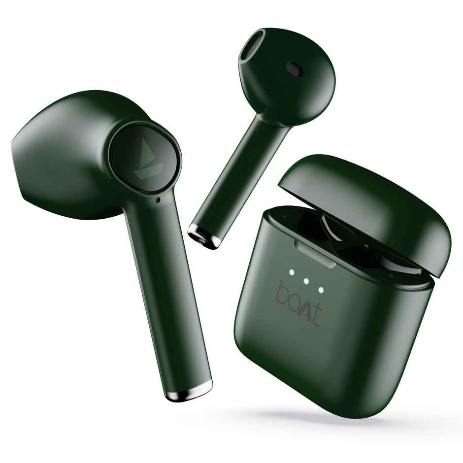 boAt Airdopes 131 Gen 2 Tws Earbuds W/ 60h Playtime, 13mm Drivers, Btv5.1 and Asap Charge - Viper Green