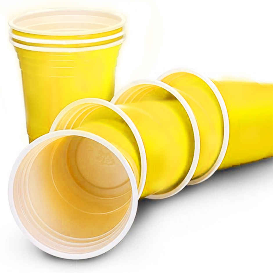 Beer Pong Party Drinking Glasses | Yellow | Ezee