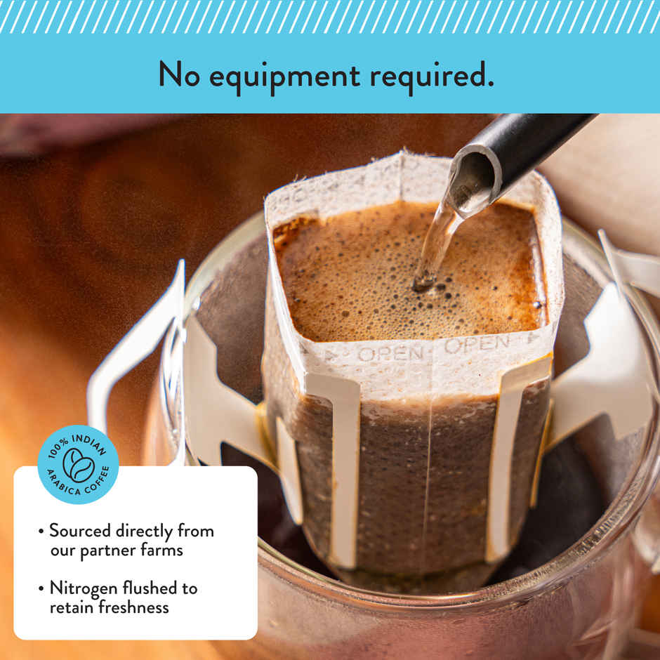 Blue Tokai Easy Pour Vienna Dark Chocolate Dark Roast Hot Brew Coffee