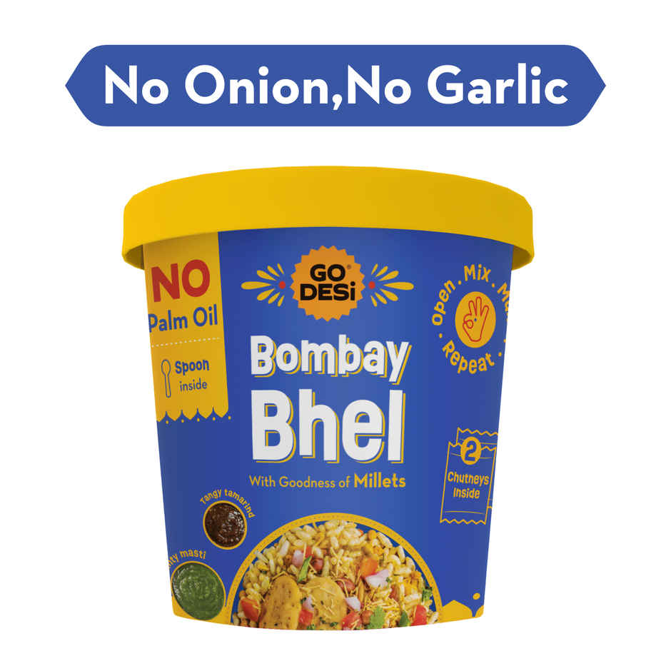 Kaju Katli Classic | Kaju Barfi | Sweets | By Go Desi (200g) & Go Desi Bombay Bhelpuri With Chutney, No Palm Oil (100g) Combo