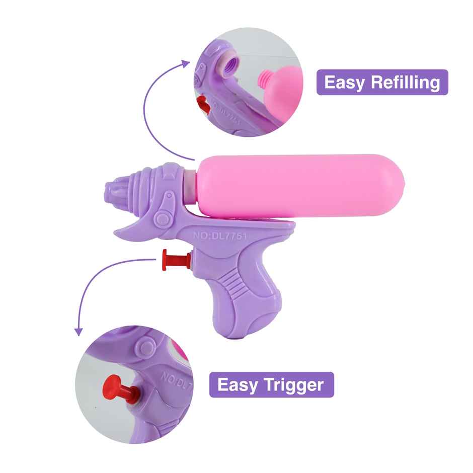 Water Toy Gun Pichkari for Holi | Pink and Purple | Star