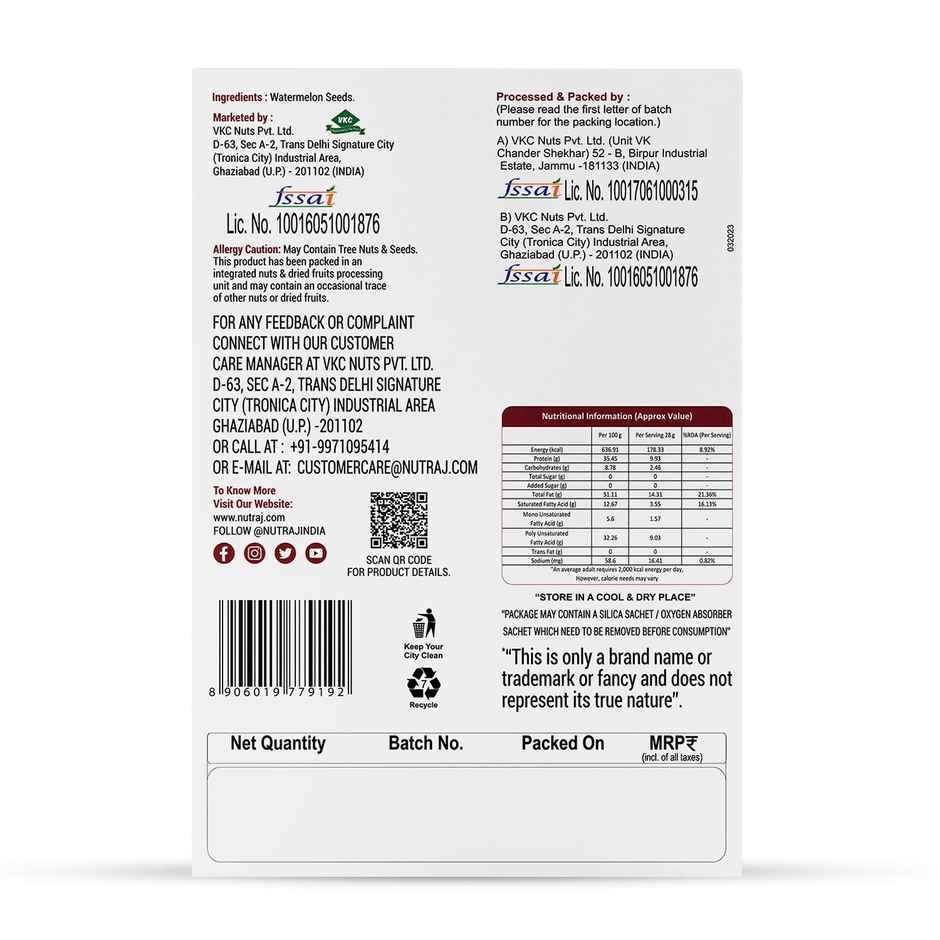 Nutraj Kitchen Essential Watermelon Seeds