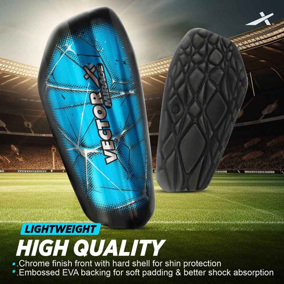 Vector X Mirage Shinguard Knee Length For Football Men, Boys | Multicolor (Small, Medium)