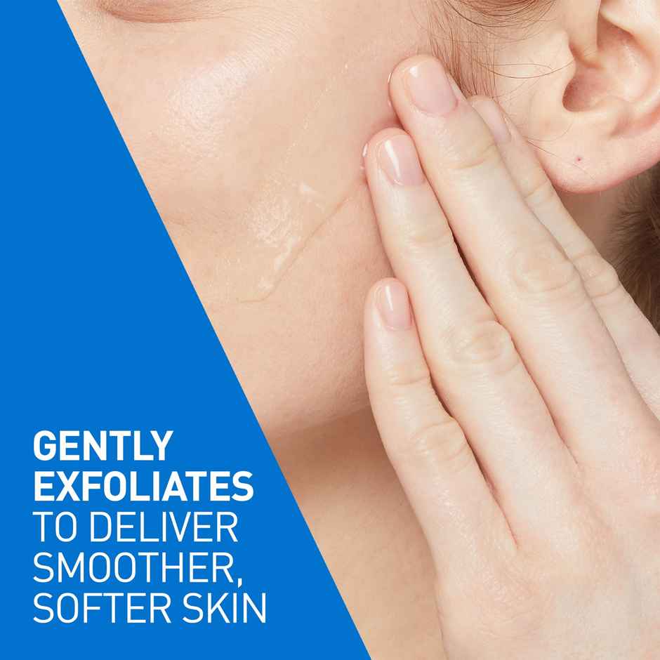 CeraVe Smoothing Cleanser | Dry, Rough & Bumpy Skin | Face Wash With Salicylic Acid & Ceramides