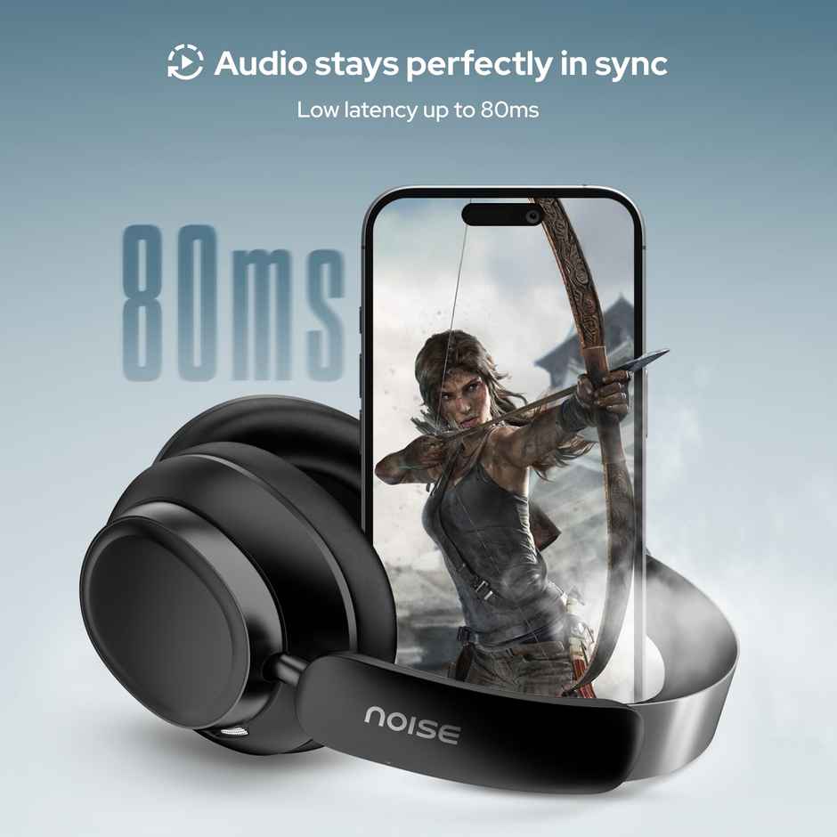 Noise Airwave Max 6 Overhead Wireless Headphone | Carbon Black