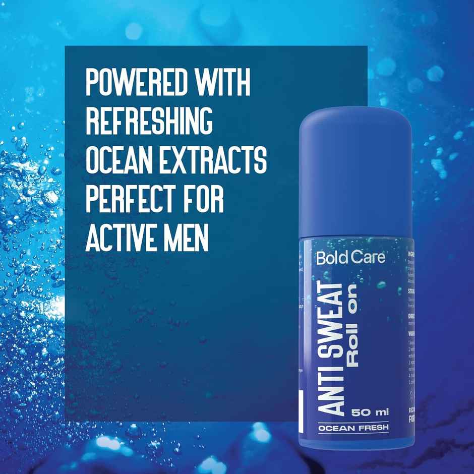 Bold Care Ocean Fresh Antiperspirant & Anti-sweat Deodorant Roll-on For Men