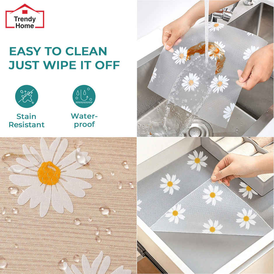 Senego Anti Slip Mat 3m Petal Print Shelf Drawer Liner | EVA, BPA Free