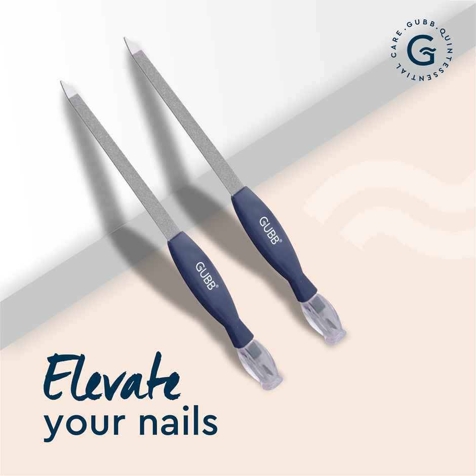 Gubb 2 In 1 Nail File & Cuticle Timmer - Assorted