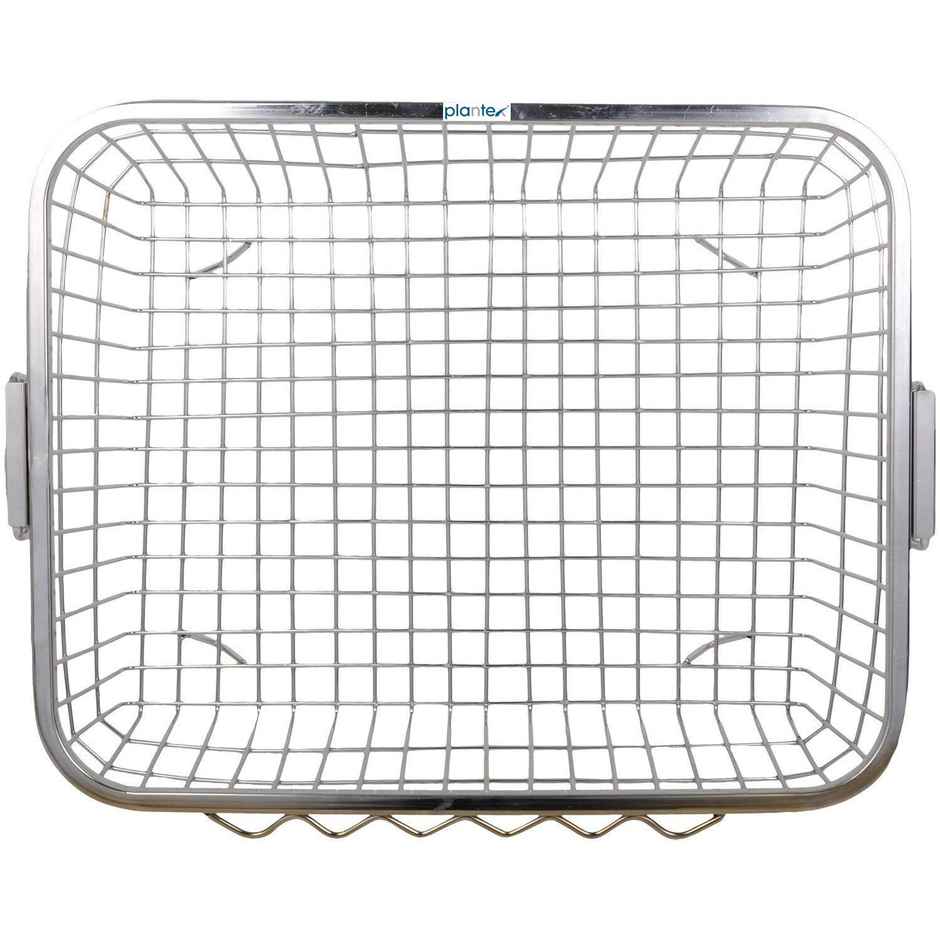 Plantex Heavy-Duty Stainless Steel Dish Drainer Basket for Kitchen Utensils