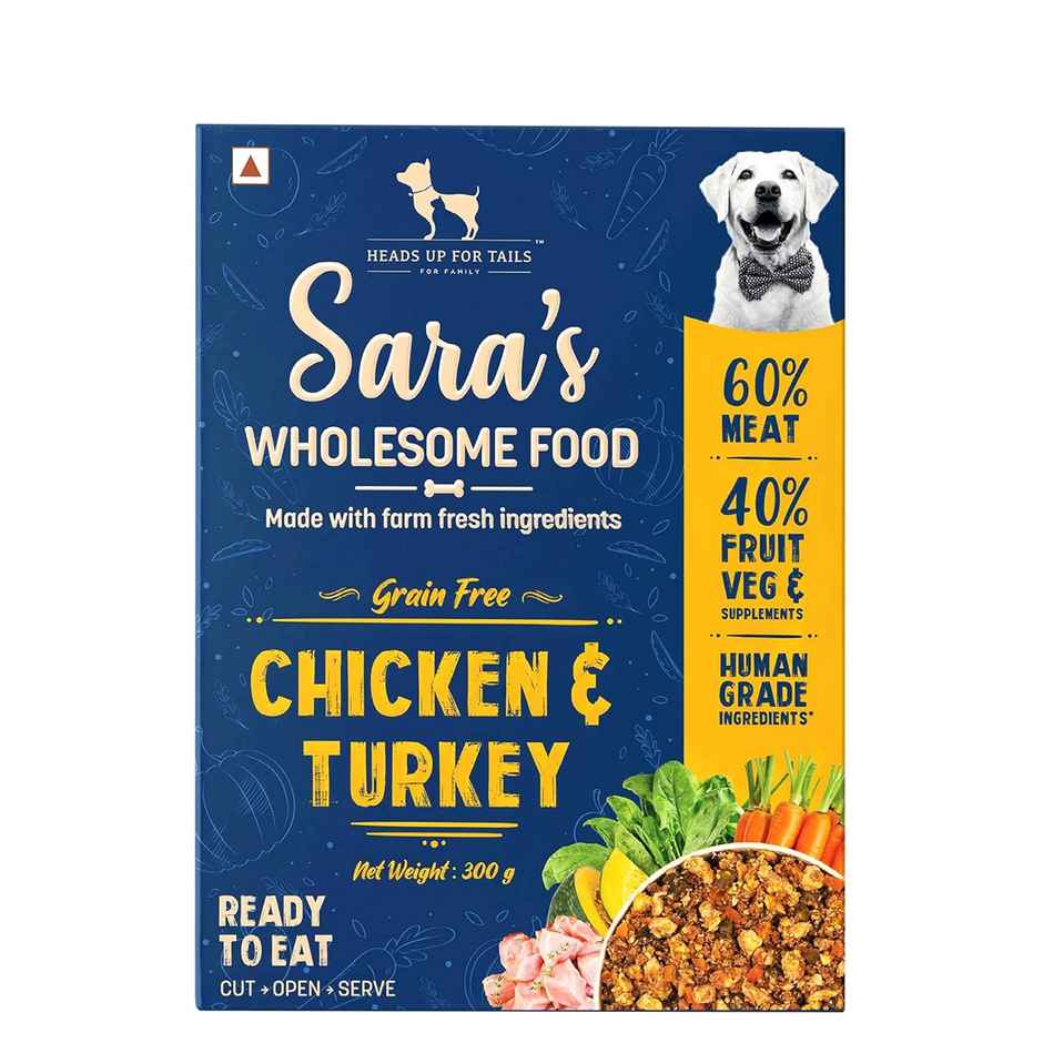 HUFT Sara's Wholesome Chicken &  Turkey  Dog Food Pack Combo