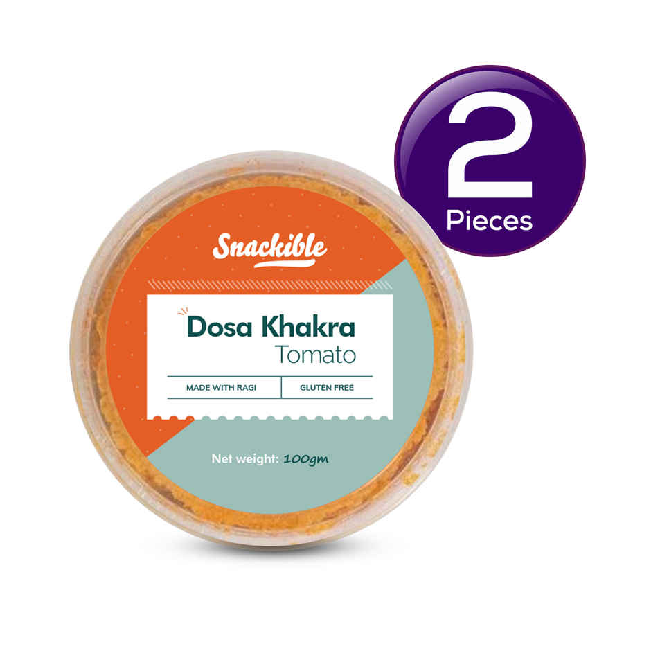 Snackible Tomato Dosa Khakra | Millet Snack Combo
