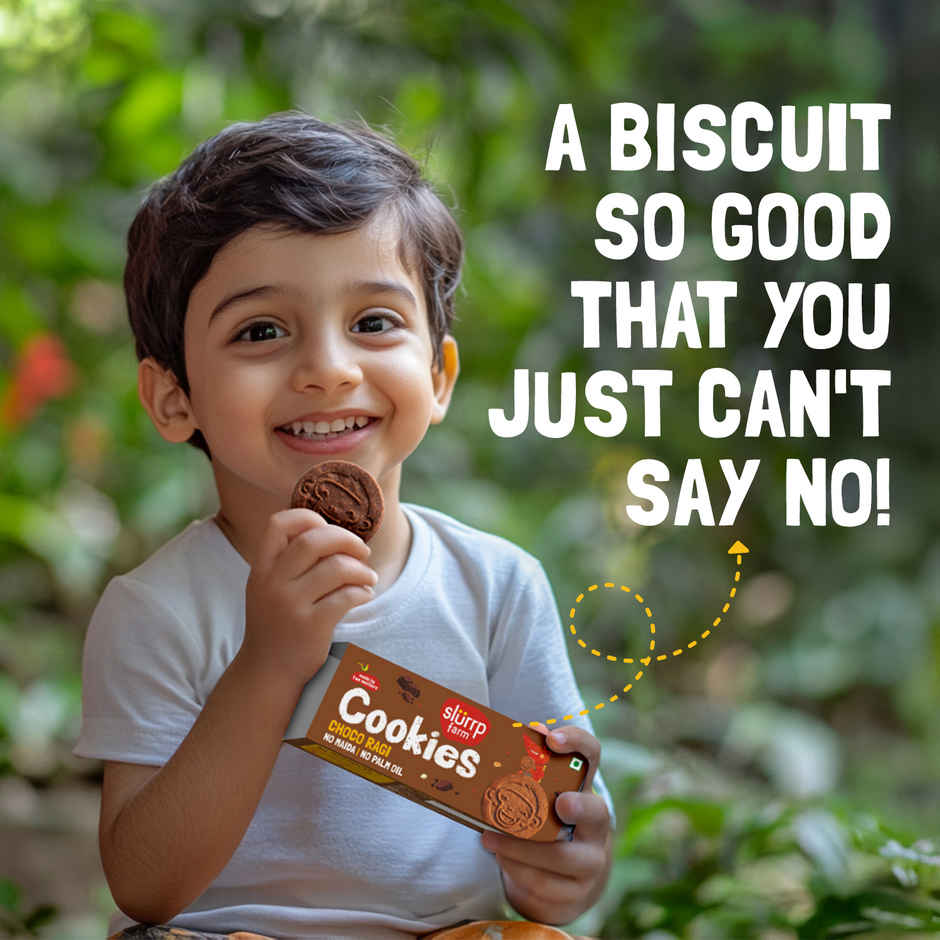 Slurrp Farm Banana Oat and Choco Ragi Cookies | Healthy Cookies Made With Multigrains
