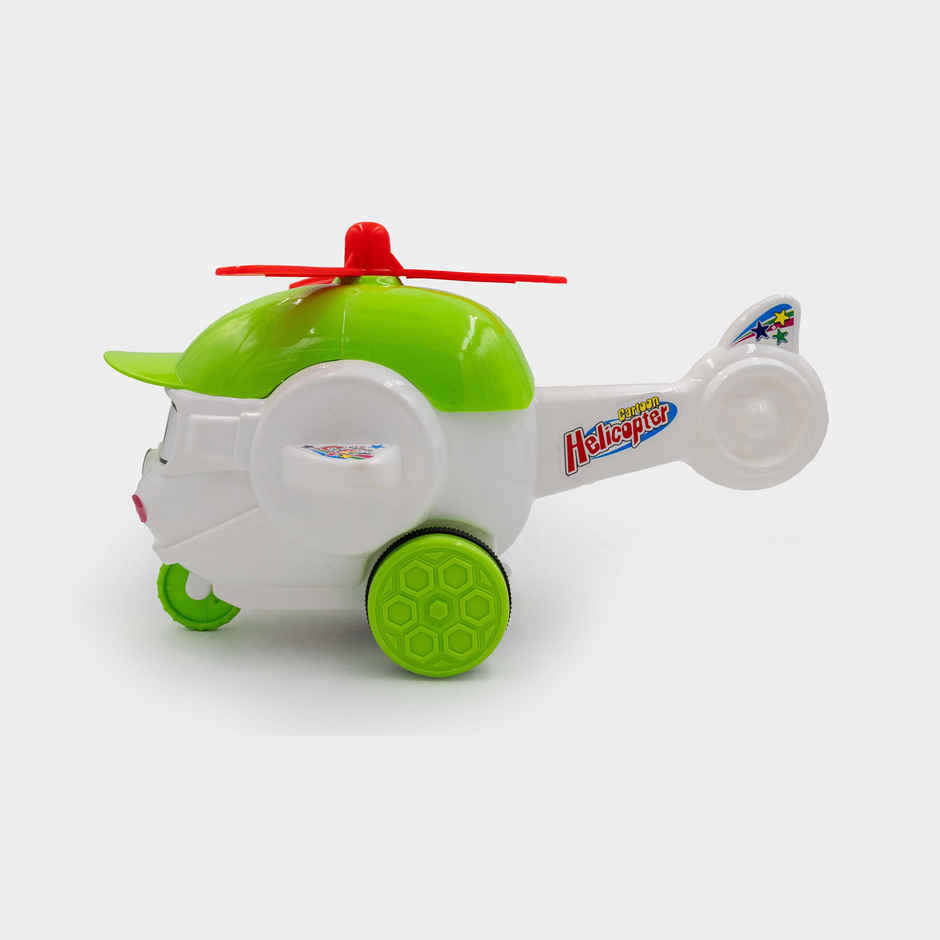 Toybharat Cartoon Helicopter Toy for Kids | Ideal Travel Toy and Birthday Gift | Assorted