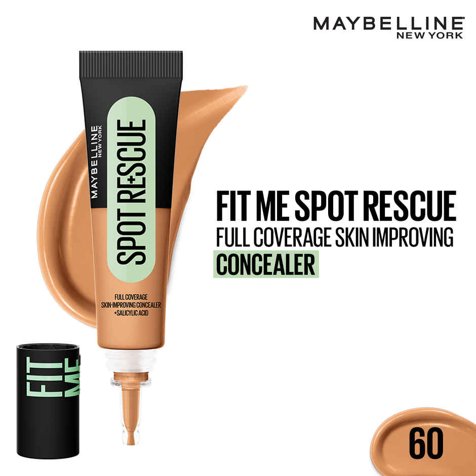 Maybelline Fit Me Spot Rescue Full Coverage Concealer, Cover+Minimize Pimples-60