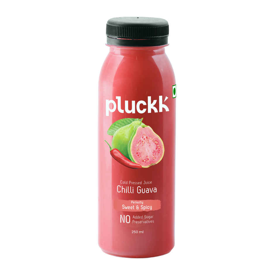 Pluckk Cold-Pressed Guava Fruit Juice | No Added Sugar | No Preservatives | Rich in Antioxidant