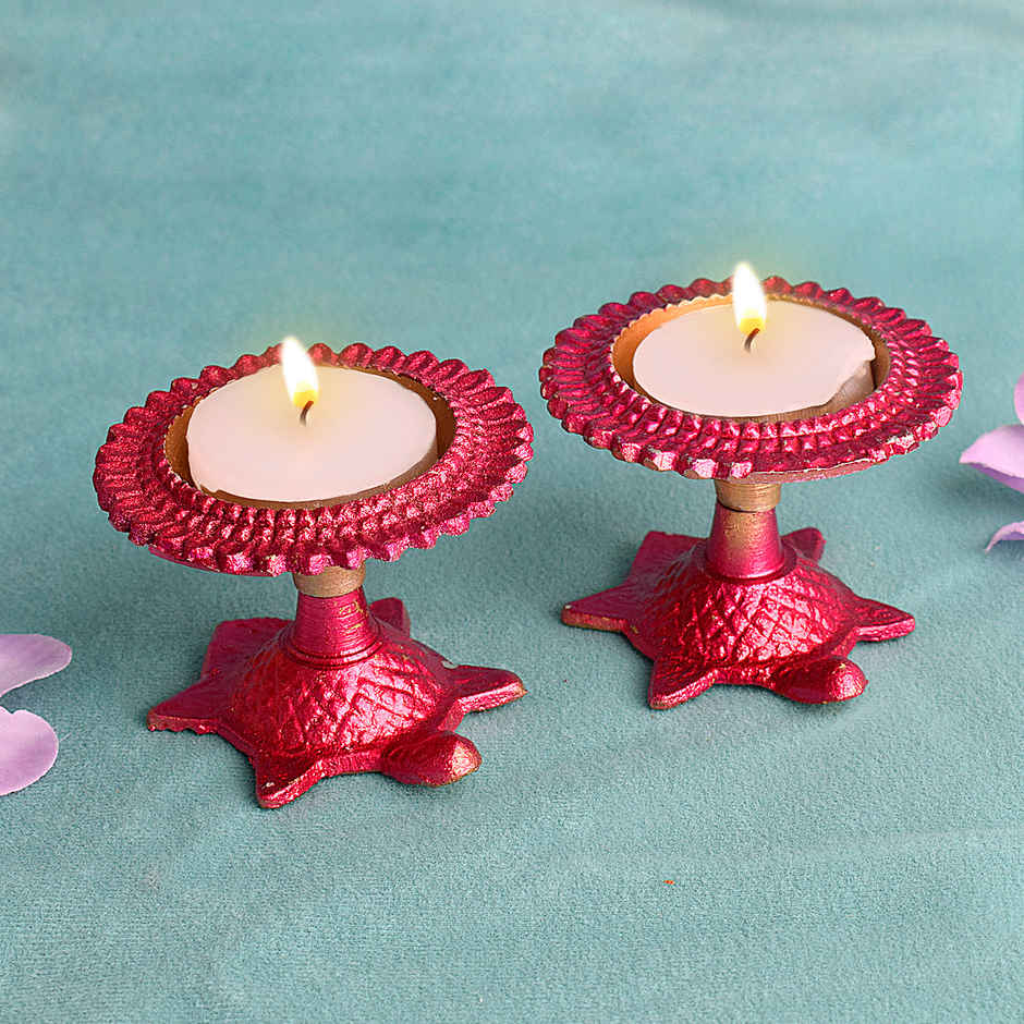 Metal Turtle Diya | Pack Of 2 | Satvik