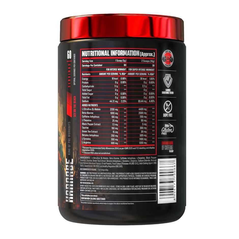Bigmuscles Nutrition Karnage Pre-Workout Sex On The Beach Combo