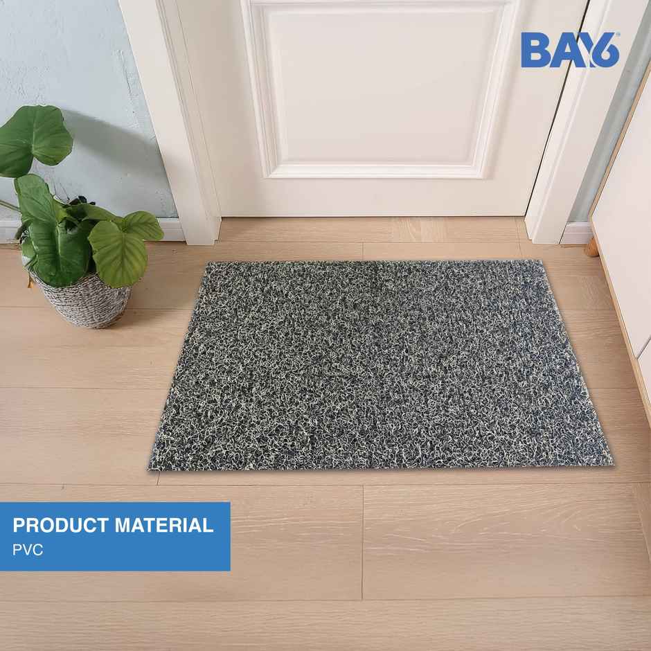 BAY6 PVC Anti-Skid Outdoor Mat - Grey 35 x 60 cm