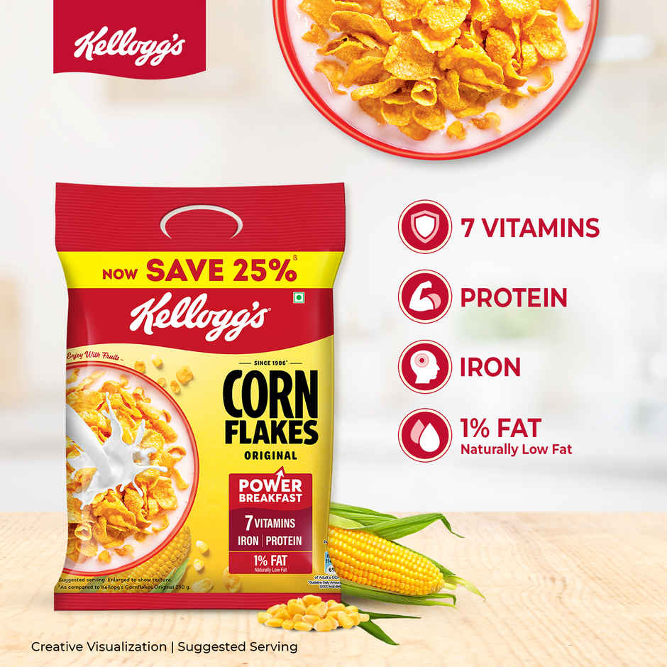 Kellogg's Corn Flakes Original | Power Breakfast | 7 Vitamins