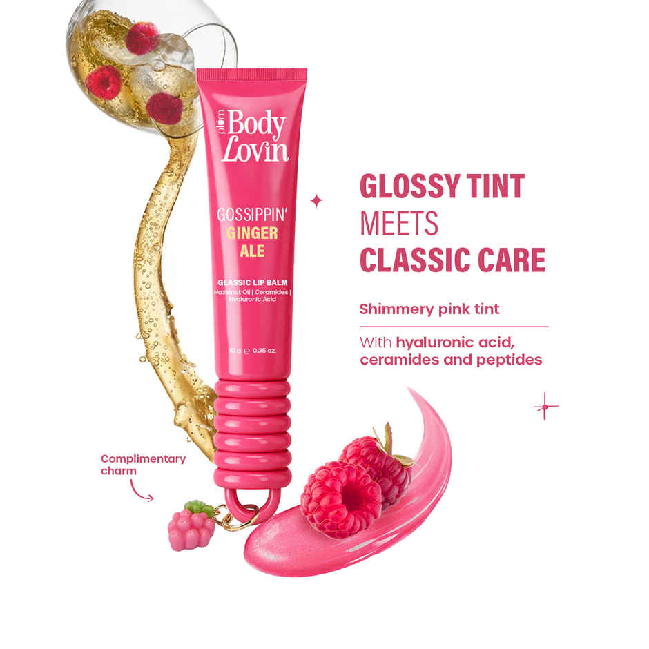 Plum BodyLovin Gossippin Ginger Ale Glassic Lip Balm