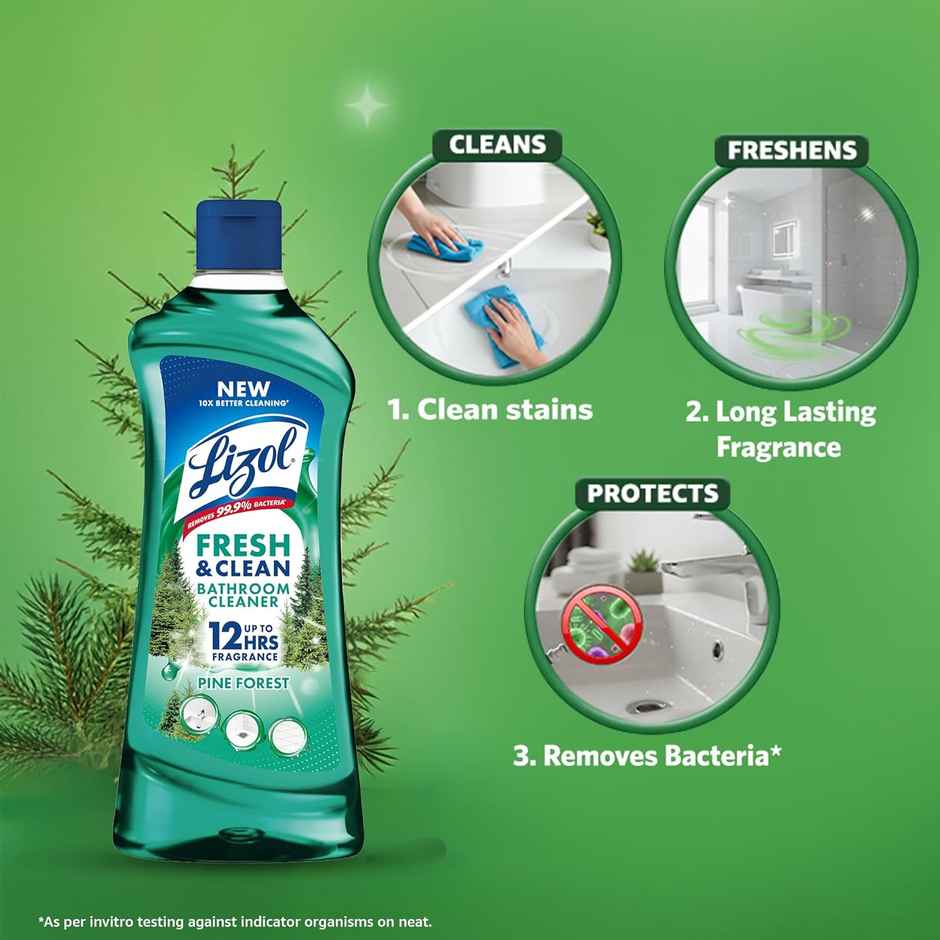 Lizol Pine Bathroom Cleaner Liquid